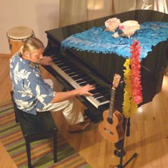Pete The Piano Mon plays island grove
